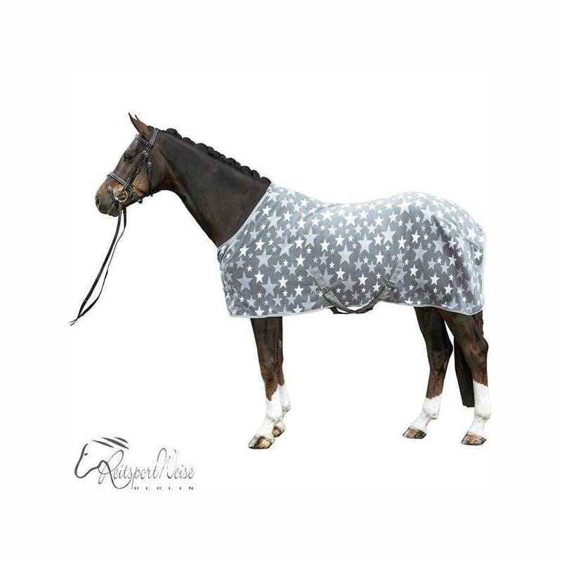 Abschwitzdecke - Stars - Grau Größe: 145 cm