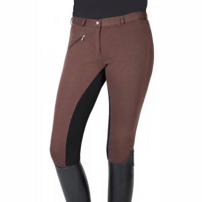 Pfiff Vollbesatzhose Reithose Thea Kinder Braun-Schwarz - Gr: 116