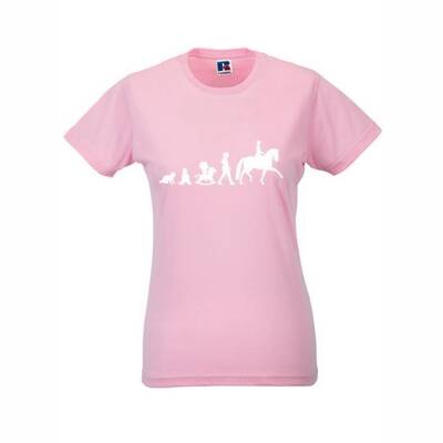 T-Shirt in Candypink Evolution Dressurreiter in L