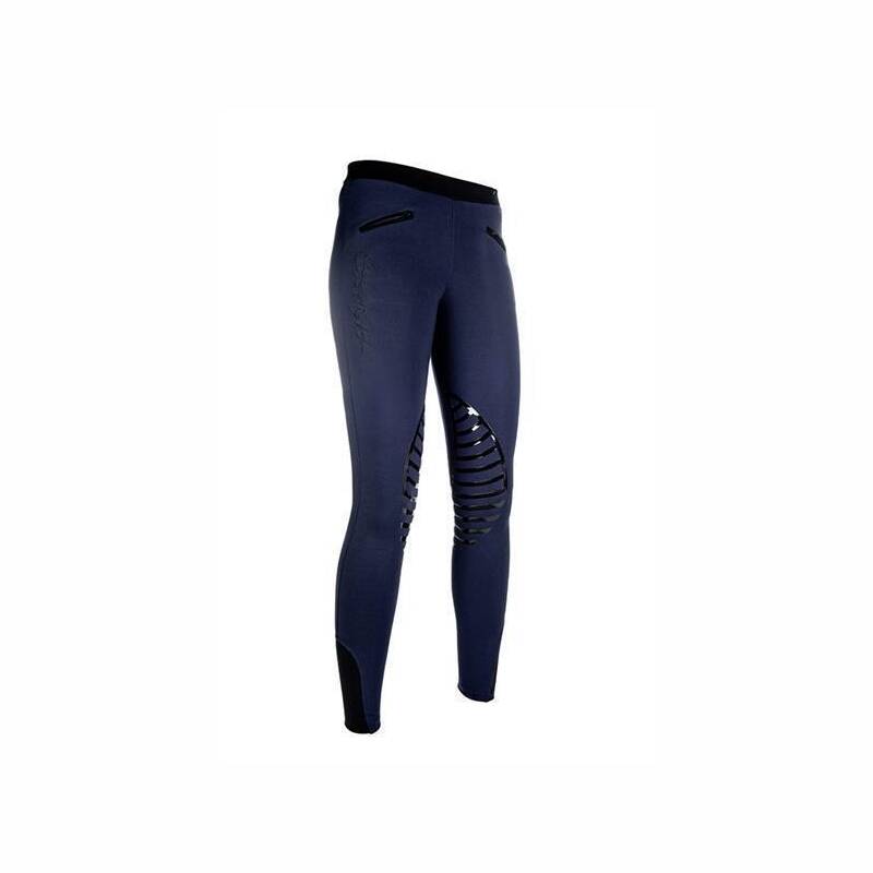 HKM Damen-Reitleggings Starlight Silikon-Kniebesatz