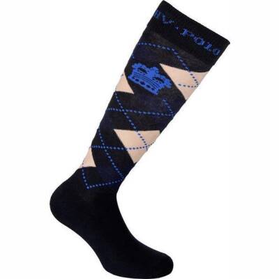 HVP Reitsocken Kniestrumpf Argile in Navy -...