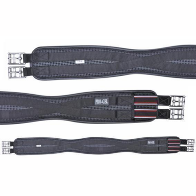 HKM PVC Sattelgurt Pro-Gel Schwarz - Länge: 115 cm