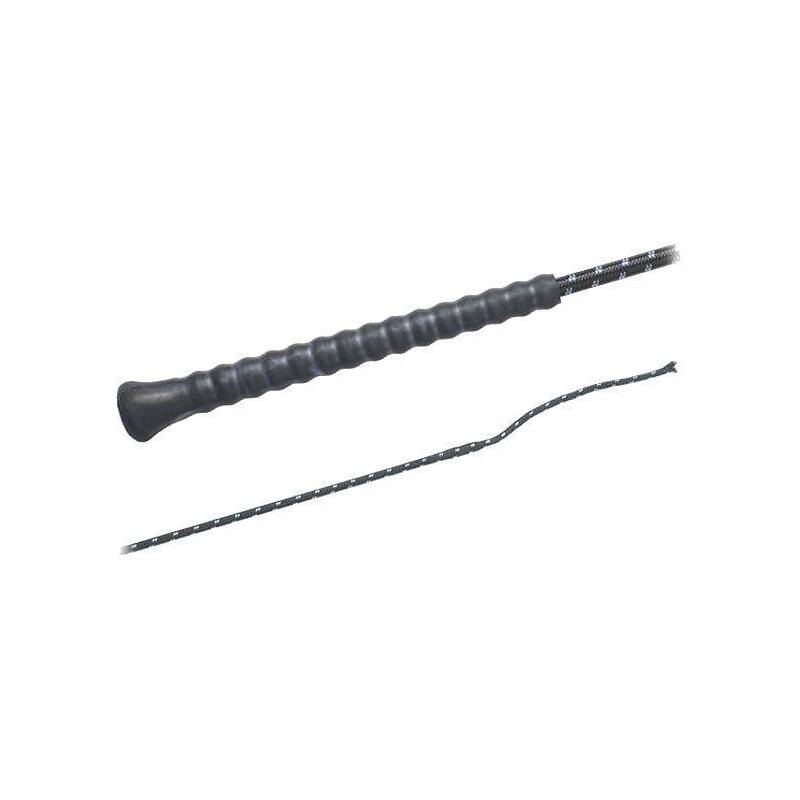 Fleck Dressurgerte in Schwarz Länge 110 cm