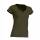 Shirt Ladies V-Neck in Khaki Damen S