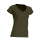Shirt Ladies V-Neck in Khaki Damen L