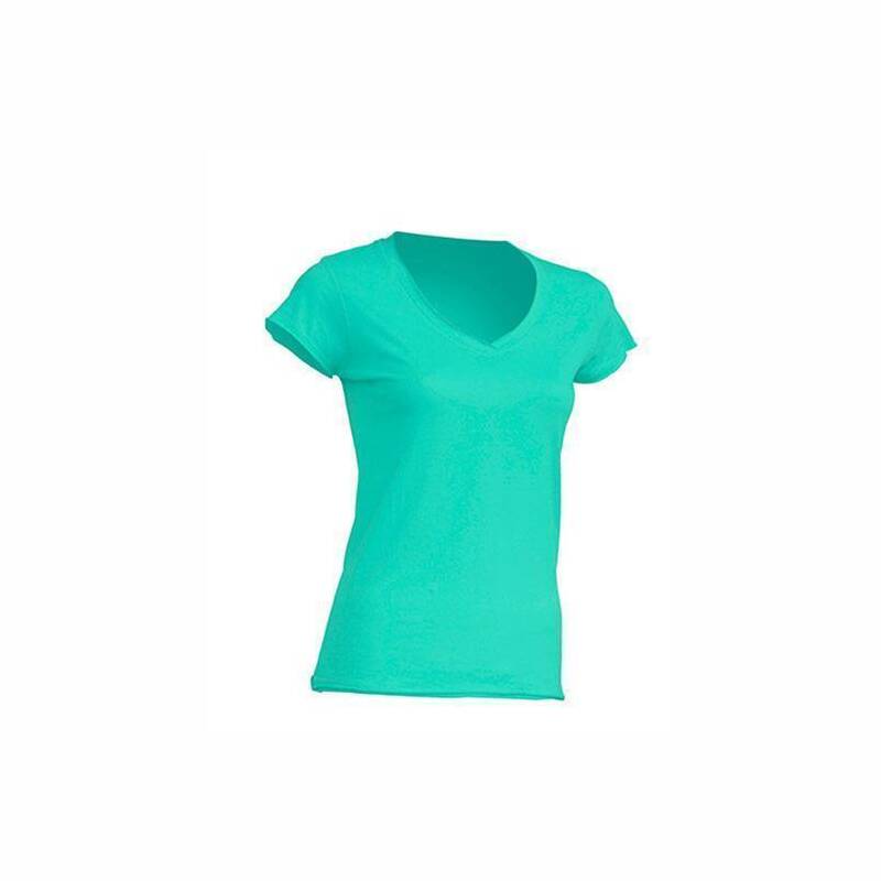 Shirt Ladies V-Neck in Mintgreen Damen L
