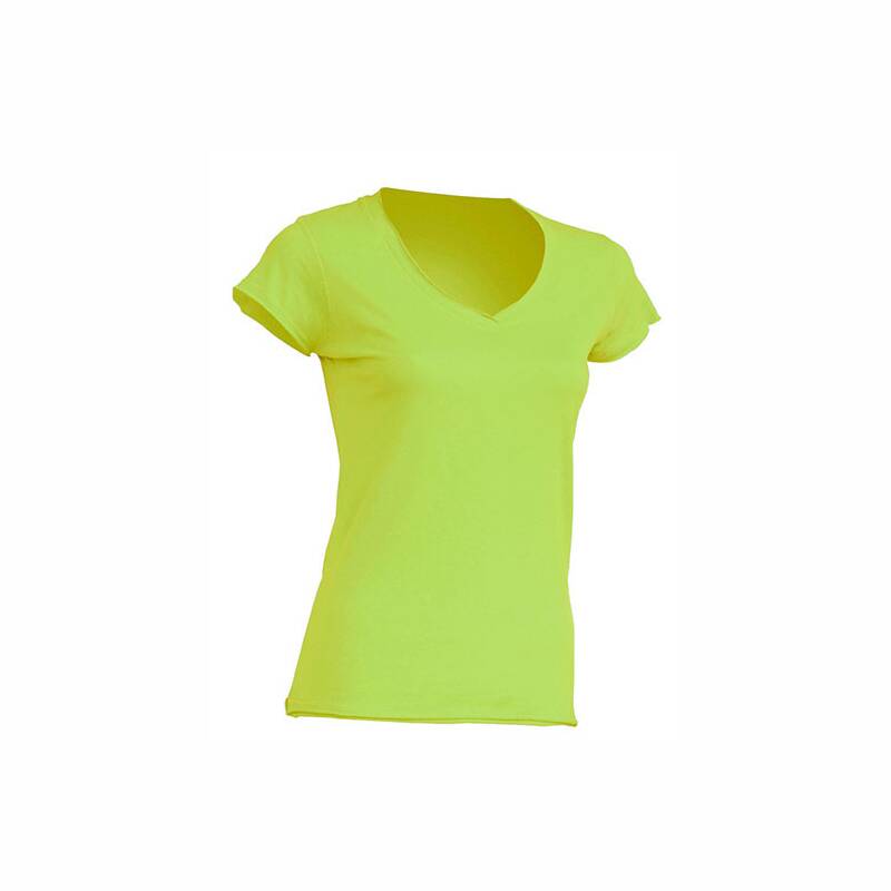 Shirt Ladies V-Neck in Pista Damen S