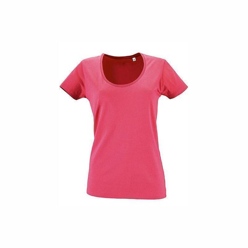 Shirt Ladies Round-Neck in FlashPink Damen XL