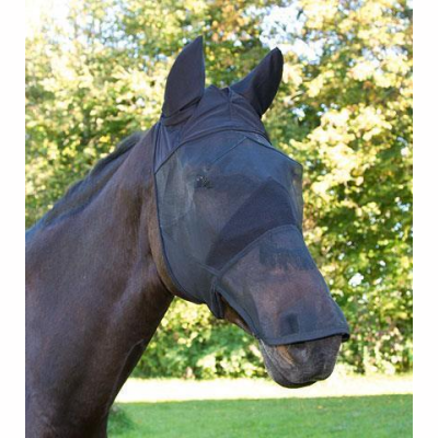 Fliegenmaske mit Ohren- und Nüsternschutz - Größe: Pony