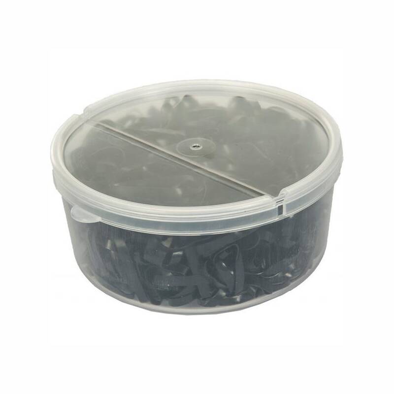 Mähnengummis Soft 450Stk in Schwarz
