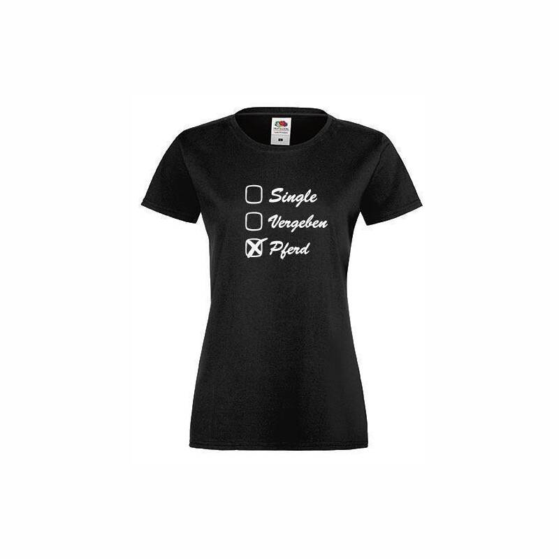 T-Shirt Single Vergeben in Schwarz 140