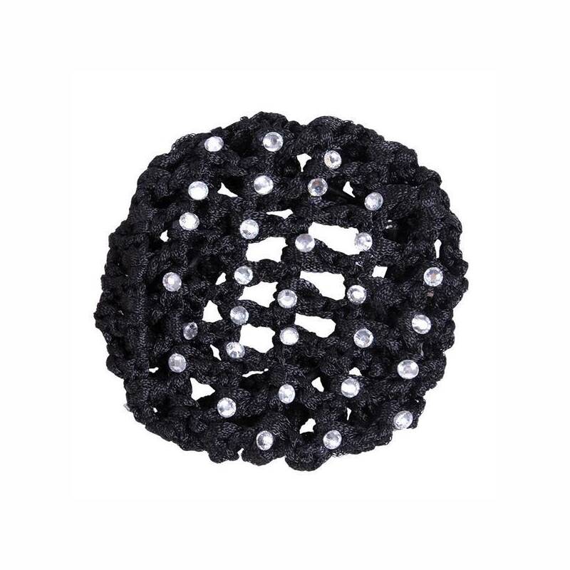 QHP Haarnetz Diamond in Schwarz