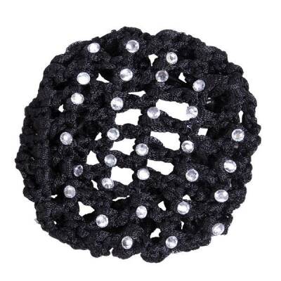 QHP Haarnetz Diamond in Schwarz