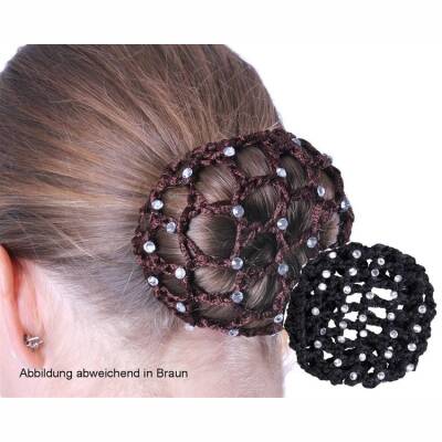 QHP Haarnetz Diamond in Schwarz