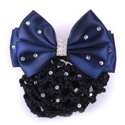 QHP Haarschleife Chique in Navy/Schwarz