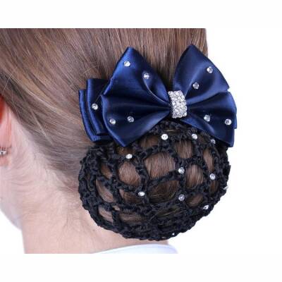 QHP Haarschleife Chique in Navy/Schwarz