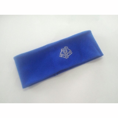Eiskunstlauf Stirnband mit Schlittschuh-Motiv Navyblau...