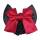 QHP Haarnetz Basic in Schwarz/Rot