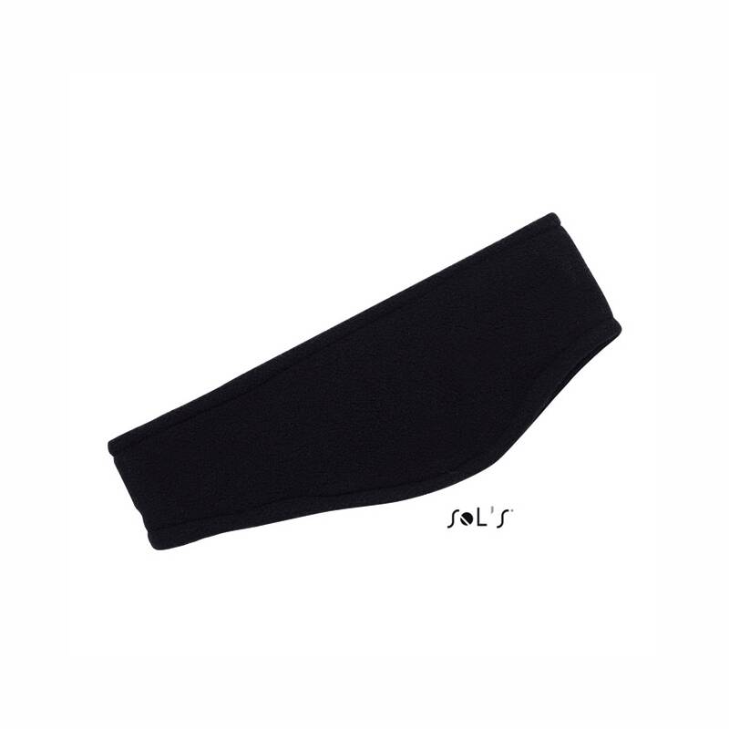 Fleece Stirnband in Schwarz