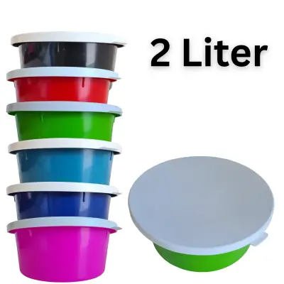 Mini Müsli Schale 2l in vielen Farben mit Deckel