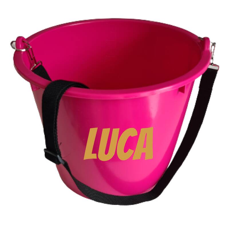 Futtereimer zum Umhängen 12L Pink