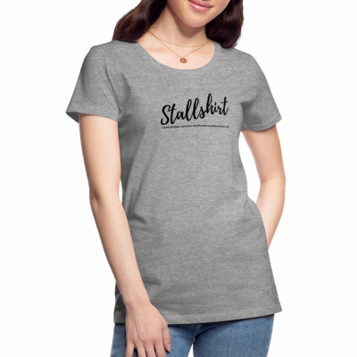 Frauen Premium T-Shirt - Grau meliert (M)