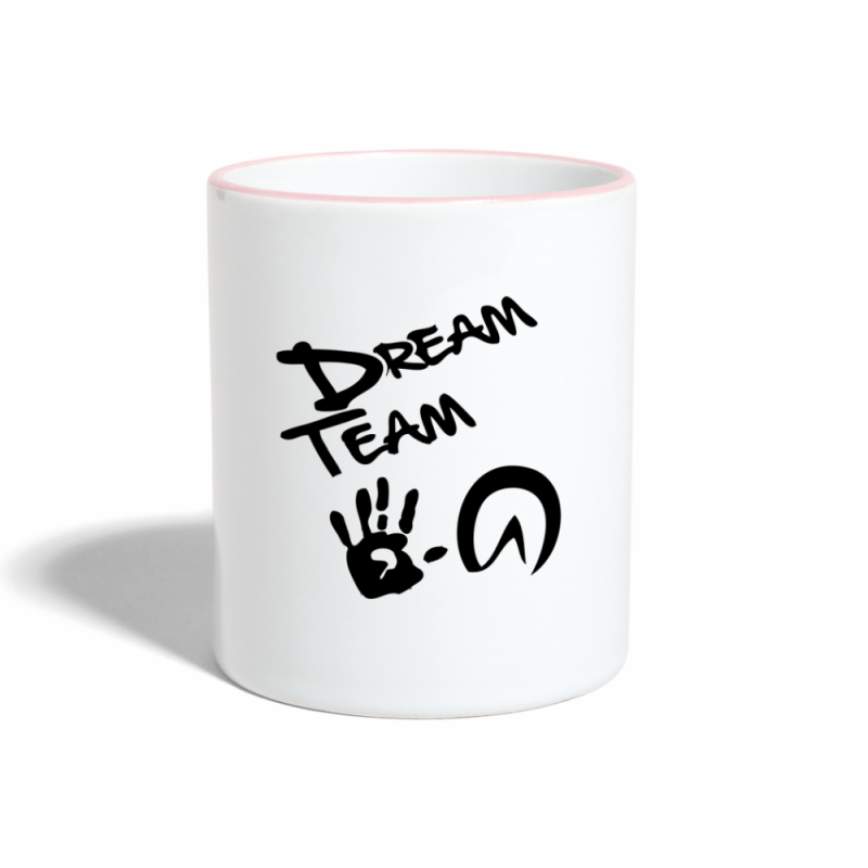 Tasse zweifarbig - Weiß/Pink