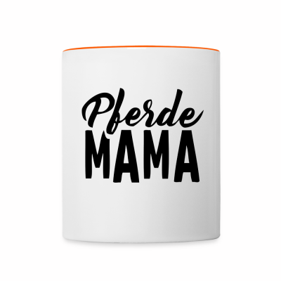 Tasse zweifarbig - Weiß/Orange