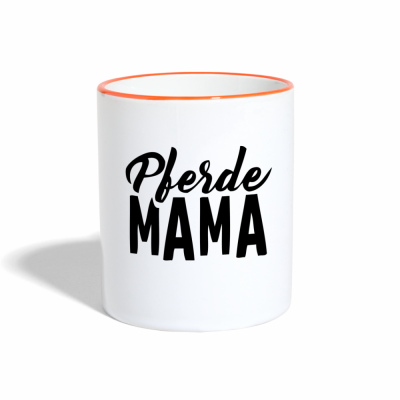 Tasse zweifarbig - Weiß/Orange
