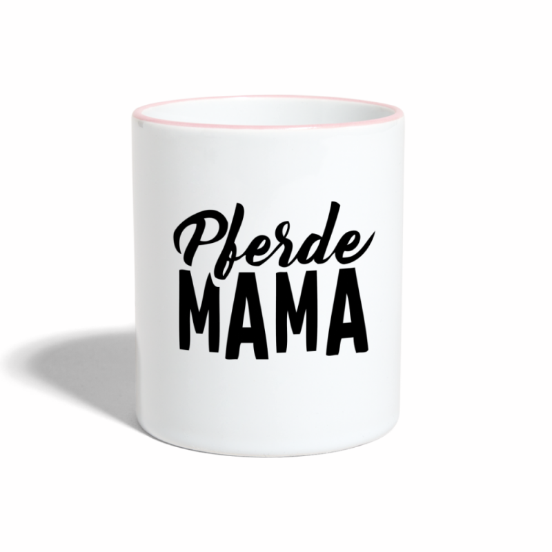 Tasse zweifarbig - Weiß/Pink