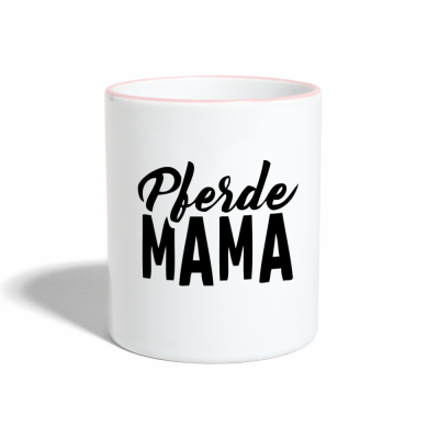 Tasse zweifarbig - Weiß/Pink