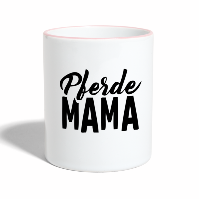 Tasse zweifarbig - Weiß/Pink