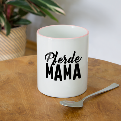Tasse zweifarbig - Weiß/Pink