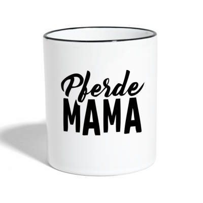 Tasse zweifarbig - Weiß/Schwarz