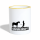 Tasse zweifarbig - Weiß/Gelb