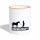 Tasse zweifarbig - Weiß/Orange