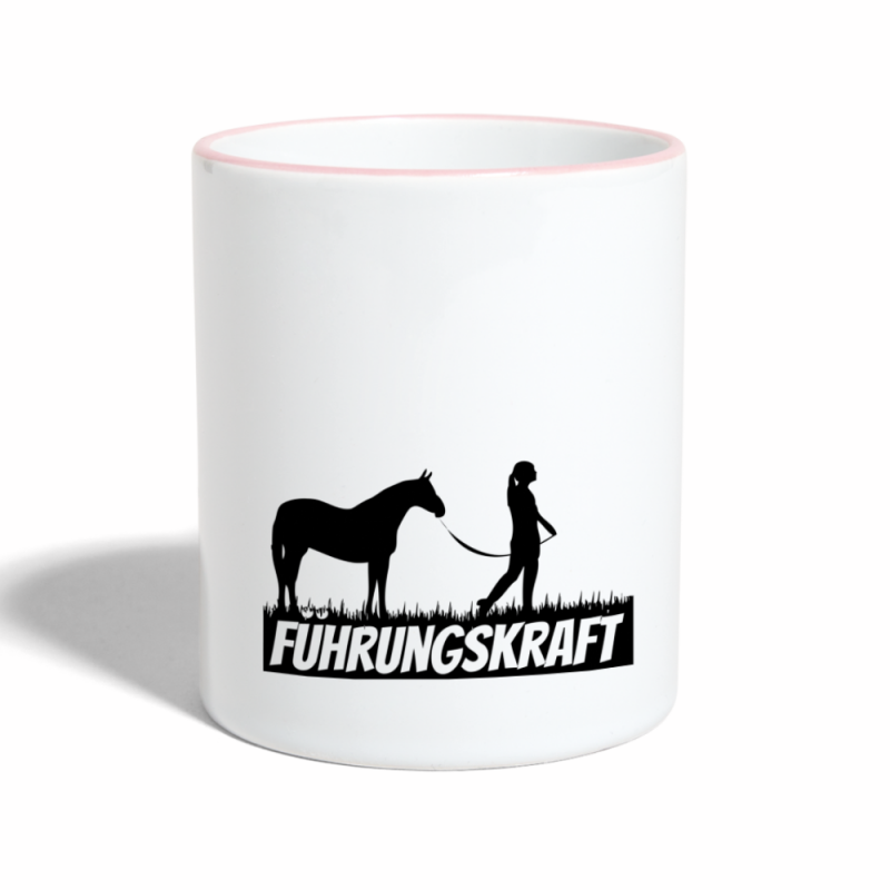 Tasse zweifarbig - Weiß/Pink