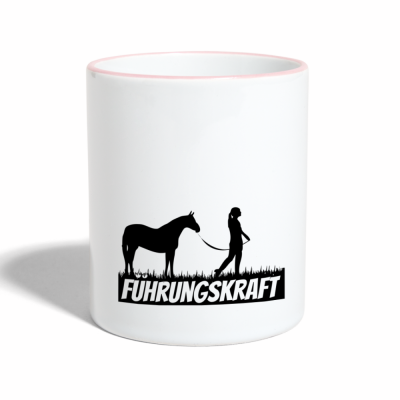Tasse zweifarbig - Weiß/Pink