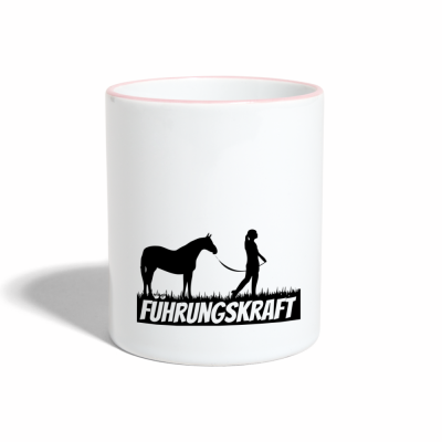 Tasse zweifarbig - Weiß/Pink