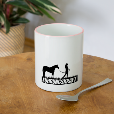 Tasse zweifarbig - Weiß/Pink