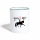 Tasse zweifarbig - Weiß/Dunkelgrün