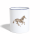 Tasse zweifarbig - Weiß/Kobaltblau