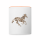 Tasse zweifarbig - Weiß/Orange