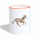 Tasse zweifarbig - Weiß/Orange