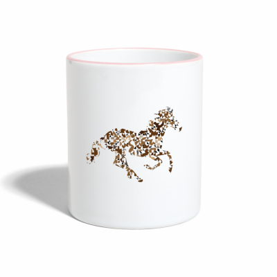 Tasse zweifarbig - Weiß/Pink
