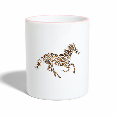 Tasse zweifarbig - Weiß/Pink