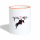 Tasse zweifarbig - Weiß/Orange