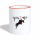 Tasse zweifarbig - Weiß/Rot