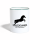 Tasse zweifarbig - Weiß/Dunkelgrün