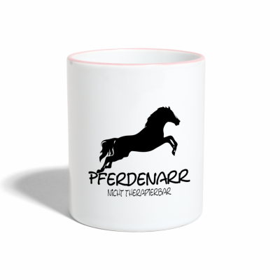 Tasse zweifarbig - Weiß/Pink